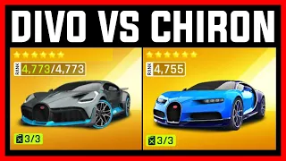 Asphalt 9 Bugatti Divo VS Bugatti Chiron