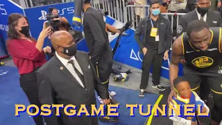 📺 Warriors postgame tunnel: Stephen Curry x Ayesha, Klay early exit, Draymond signs autographs, JTA