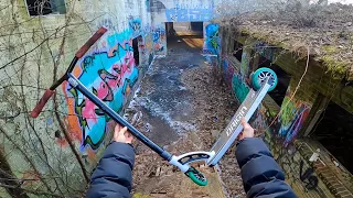 RIDING SKETCHY ABANDONED BUILDING SKATEPARK!