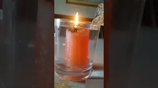 An interesting experiment with a candle and water 😯 #shorts