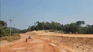 National Road 48 to Krong Koh Kong is under reconstruction/ផ្លូវជាតិលេខ៤៨កំពុងសាងសង់ឡើងវិញ🚅🚗🌺🌺