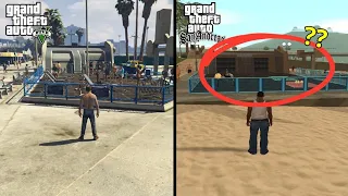 Comparing Los Santos landmark and places from GTA V and GTA San Andreas