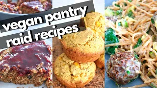 Vegan Pantry Raid Recipes! Pantry Meals From My Messy Pantry