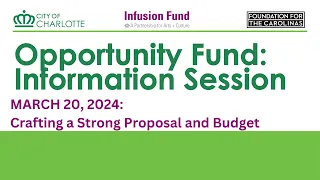 Opportunity Fund 2024 - Crafting a Strong Proposal and Budget