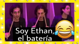 😂 DAMIANO IMITA a ETHAN y VICTORIA se RÍE mucho | Måneskin en Español