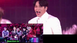 MAMA 2019 BTS Monsta X TXT Reaction to ATEEZ *Close Up*