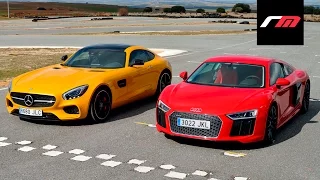 Audi R8 vs AMG GTS - Prueba revistadelmotor.es