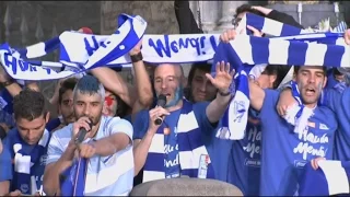 Celebración del ascenso a Primera del Alavés