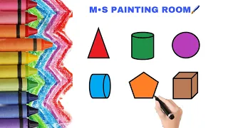 Preschool Learning Videos Let's Learn Geometric Shapes | Educational Videos for Kids #triangle #Cube