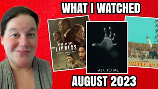 WHAT I WATCHED AUGUST 2023 | I'm Still Trying To Figure Out SKINAMARINK!!!!