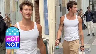 Shawn Mendes Street Style Showing Off Guns And Tattoos