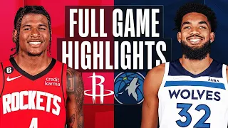 Houston Rockets Vs  Minesota Timberwolves Full Game Highlights  Jan 21  2023 NBA Season