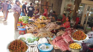 Market Scene: Organic fruit, vegetable, pork, more at Cambodian Market