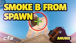 Anubis CS2 - 3 B Site Smokes From ONE Spot In SPAWN