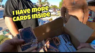 Buying BOXS FULL of Yu-Gi-Oh Cards at a yard sale!