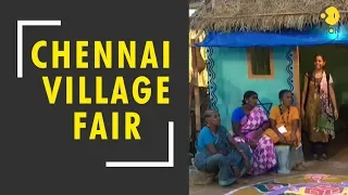 A village fair in Chennai celebrating rural India