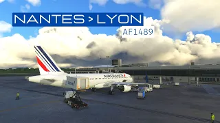 [MSFS/Ivao] - Air France A320Neo flight Nantes Atlantique (FR) - Lyon St Exupéry (FR) good landing!!