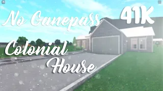 Roblox | Bloxburg No Gamepass Colonial House | House Build
