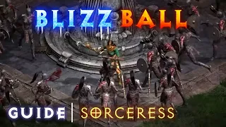 Blizzball Sorceress Build - Blizzard & Fire Ball Guide - Diablo 2 Resurrected Hybrid Sorc