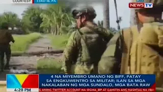 4 miyembro umano ng BIFF, patay sa engkuwentro sa militar; ilan sa mga nakalaban nila, mga bata