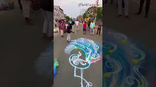 Rangoli designs|| Odisha Order time || #Pratik21artist #artists #rangolidesigns #short #ytshort #21