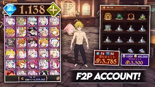 F2P JP Grand Cross Monthly Account Review April 2023! (Account Review) Seven Deadly Sins Grand Cross