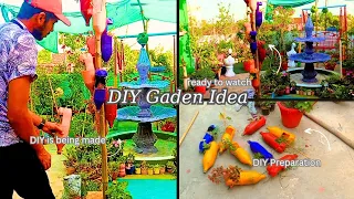 May 1, 2024.DIY Idea for Garden.Beautiful Garden Idea.Summer Garden.Simple & Easy Bottle Garden Idea