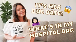 WHAT'S IN MY HOSPITAL BAG FOR LABOUR AND DELIVERY & 40 Week Pregnancy Update | Australia 2022