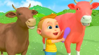 The Rainbow Colors Song -  Cow Videos | Nursery Rhymes & Kids Songs