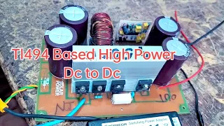 DIY DC TO DC BOOST CONVERTER 120V TO 450 OUTPUT 450VDC|5000W LOAD TL494 BASED Design