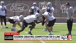 Raiders creating competition on O-line