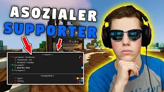 *DU LAPPEN!* | ASOZIALER SUPPORTER auf MINESUCHT 😮😂