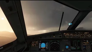 Microsoft Flight Simulator 2020 (1080p Cockpit view) Extreme turbulence takeoff from PAKT Airport