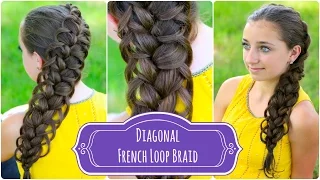 Diagonal French Loop Braid | Braided Hairstyles