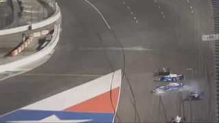 IndyCar Series 2017. Texas Motor Speedway. Takuma Sato, Scott Dixon & Max Chilton Crash