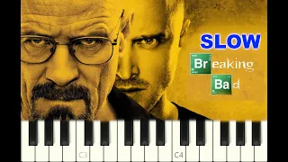 SLOW piano tutorial "BREAKING BAD" Main theme, 2008, with free sheet music (pdf)