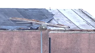 Abandoned property Roof Blown Off