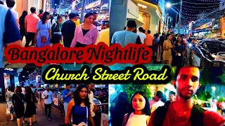 Bangalore Nightlife Church Street Road || Koramangala Night Life #vlog #nightlife @THEHKDVLOGS421