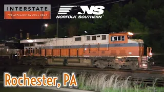 Catching NS 8105 Interstate Heritage Unit - Rochester, PA