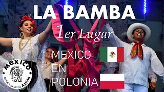 La BAMBA | Ballet & Mariachi Aztlan en POLONIA | Pareja GANADORA | Folk Harbor Festival 2023