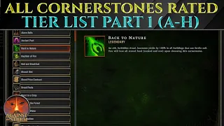 ALL CORNERSTONES RATED! TIER LIST Part 1 Against The Storm