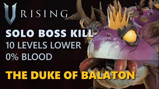 V Rising - The Duke of Balaton | Solo Boss Kill (10 Levels Lower, Frailed)