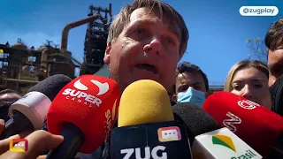 Presidente Bolsonaro toca em assuntos polêmicos durante conversa com a imprensa em Ipatinga