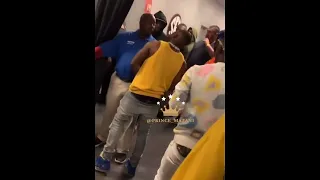 Da baby #dababy swings on someone backstage 🤣