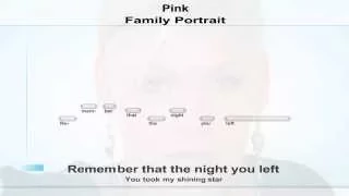 Pink - Family Portrait - karaoke