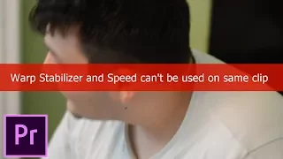 How to Speed up and Stabilize a Clip in Premiere Pro! How to use Warp Stabilizer & Speed Together!