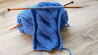 Ложная коса спицами ❄ Mock Cables knitting pattern