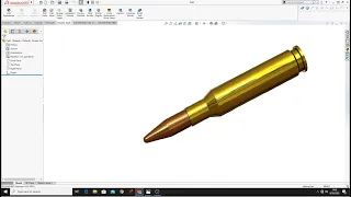 How to make a BULLET in SolidWorks, tutorial 2020!