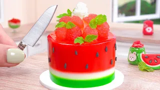 1000+ Miniature Fruit Cake Ideas 🍉 Fresh Miniature Watermelon Jelly Recipe | Cocomelon Jelly Recipe