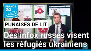 Des punaises de lit jusque dans les canaux de propagande russe • FRANCE 24